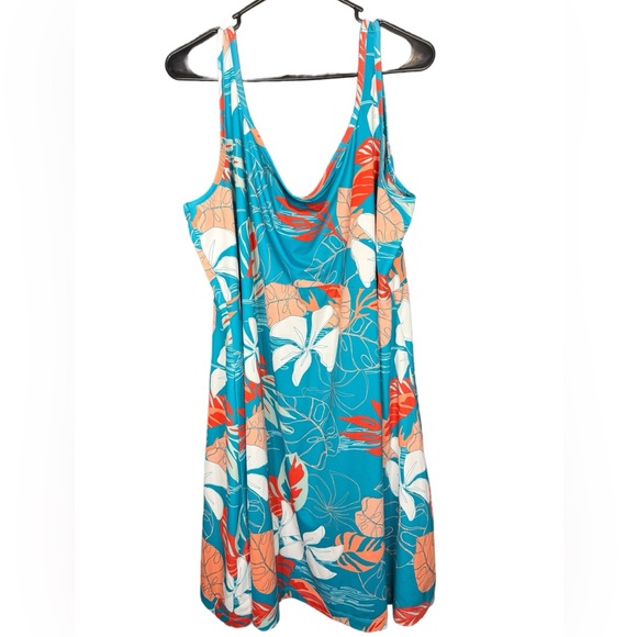 Columbia Dresses & Skirts - Columbia Blue and Orange Mini Dress with A-line Silhouette